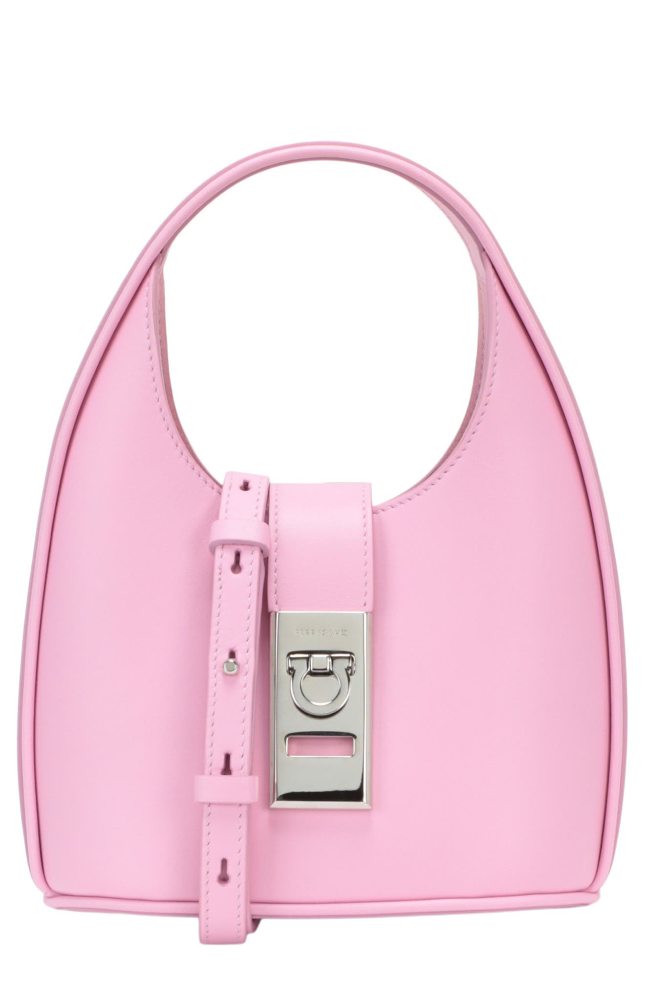 FERRAGAMO Gancio Leather Shoulder Bag