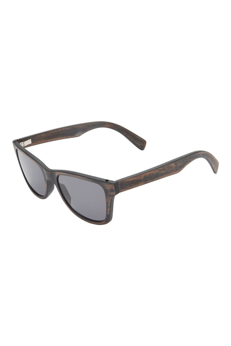 'Canby' 54mm Acetate & Wood Sunglasses, Alternate, color, TORTOISE/ MAPLE BURL/ GREY