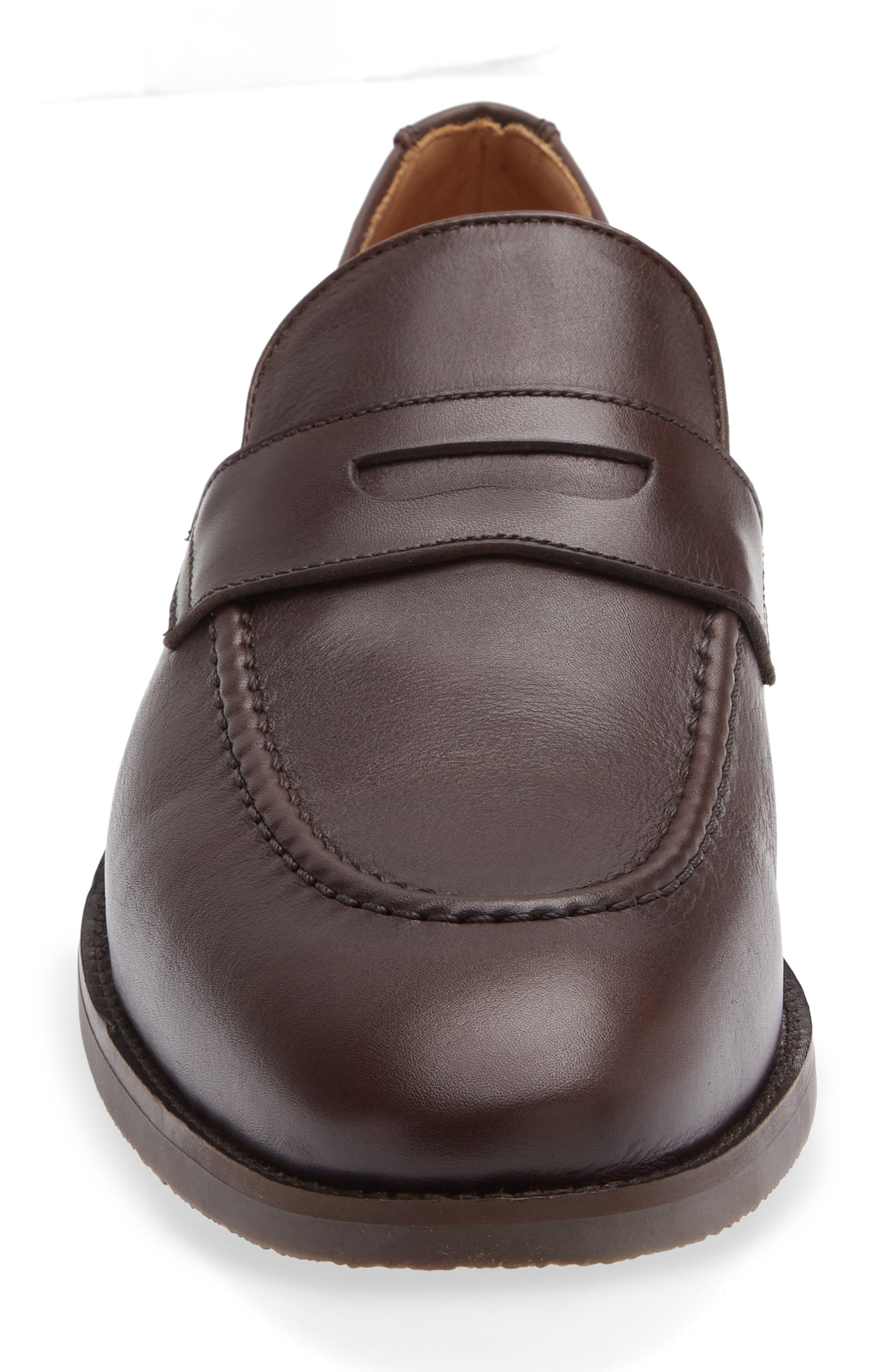 Madison Penny Loafer, Alternate, color, DARK CHOCOLATE