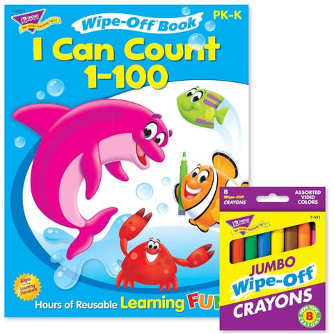 Counting to 100 Reusable Book & Crayons