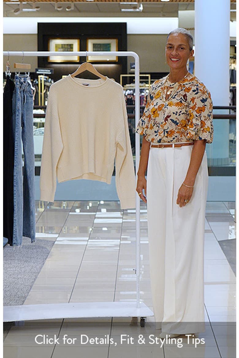 The Arden Crewneck Cotton Sweater video