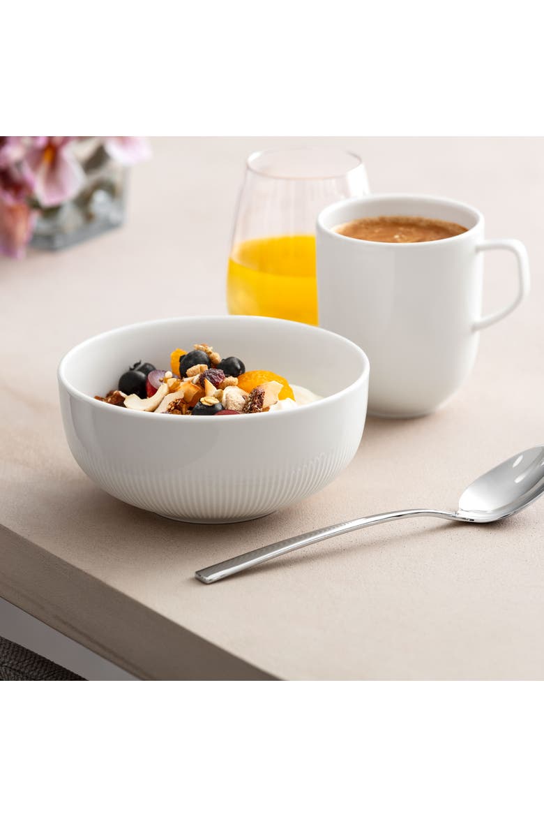 Afina Rice Bowl, Alternate, color, White