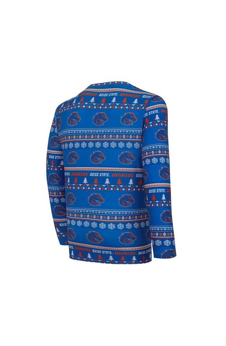 CONCEPTS SPORT Men's Concepts Sport Royal Boise State Broncos Swivel Long Sleeve T-Shirt & Pants Sleep Set, Alternate, color, Royal