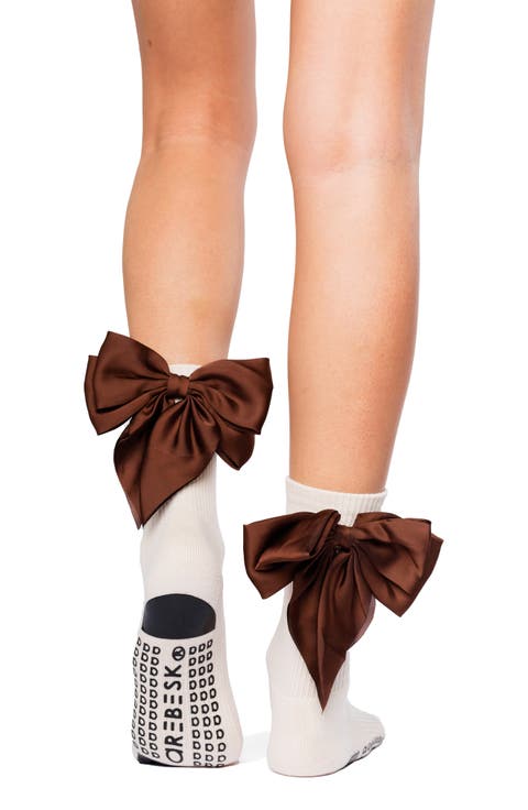 Anna Bow Grip Socks