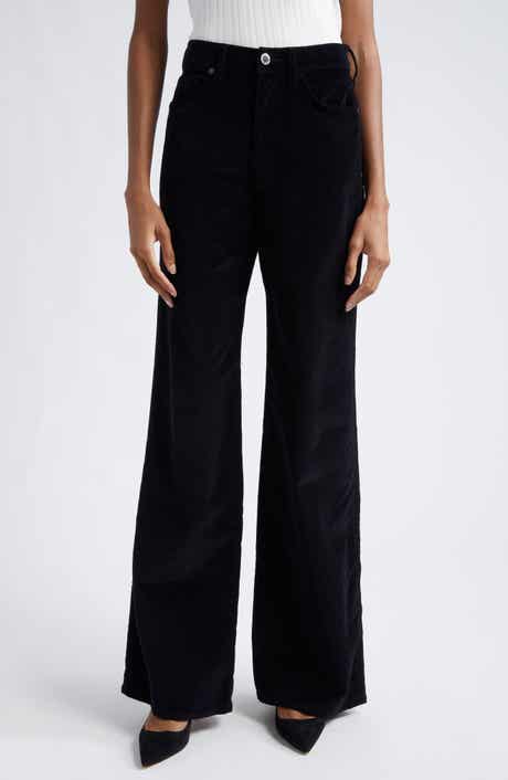 Taylor Velvet High Waist Wide Leg Jeans