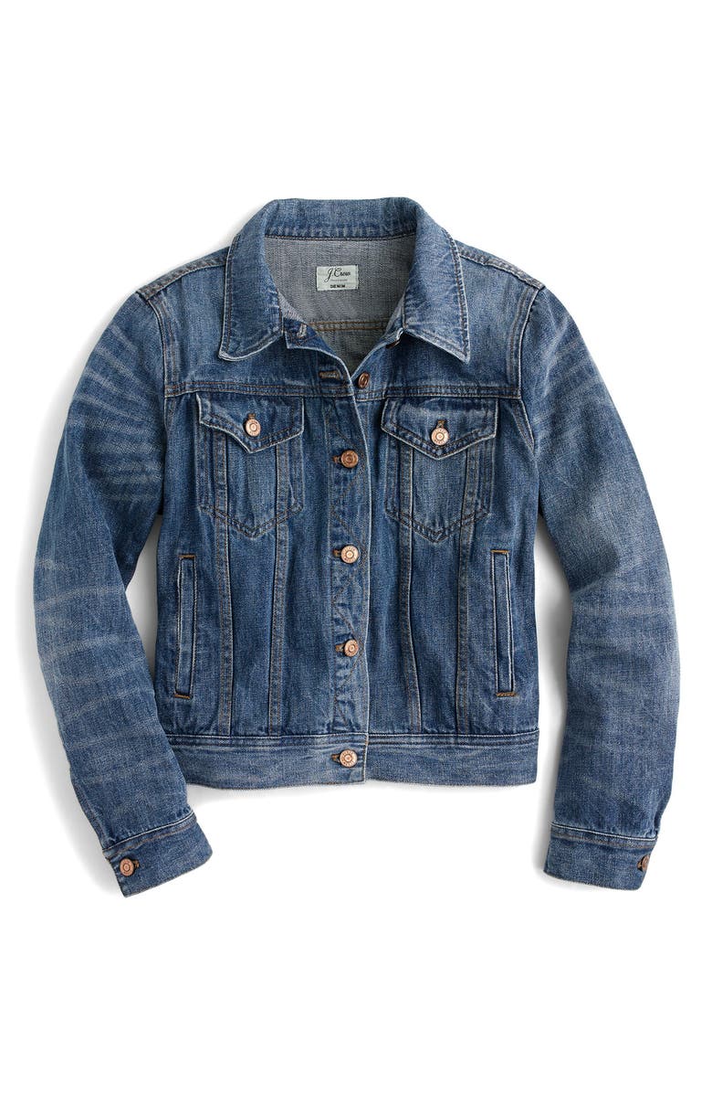 J.Crew Denim Jacket, Alternate, color, 