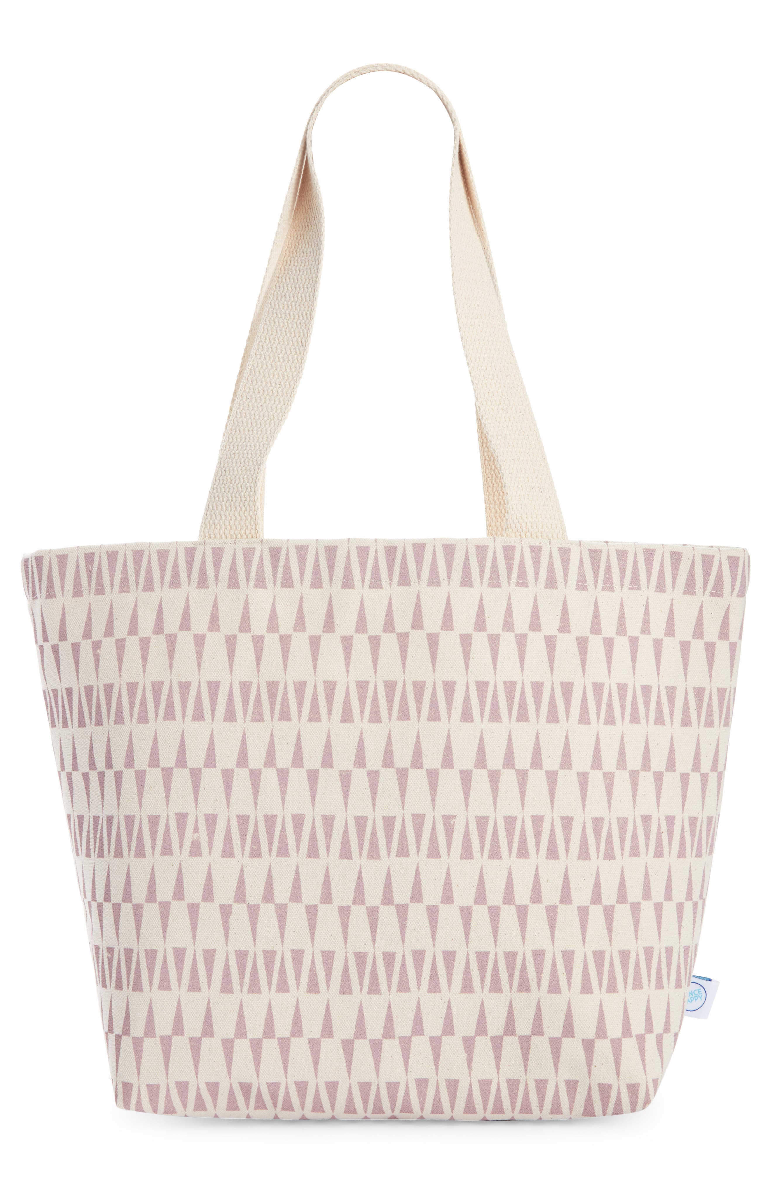 Dance Happy Print Cotton Canvas Tote, Alternate, color, 