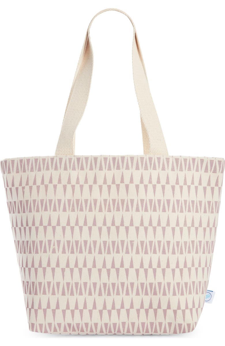 Dance Happy Print Cotton Canvas Tote, Alternate, color,