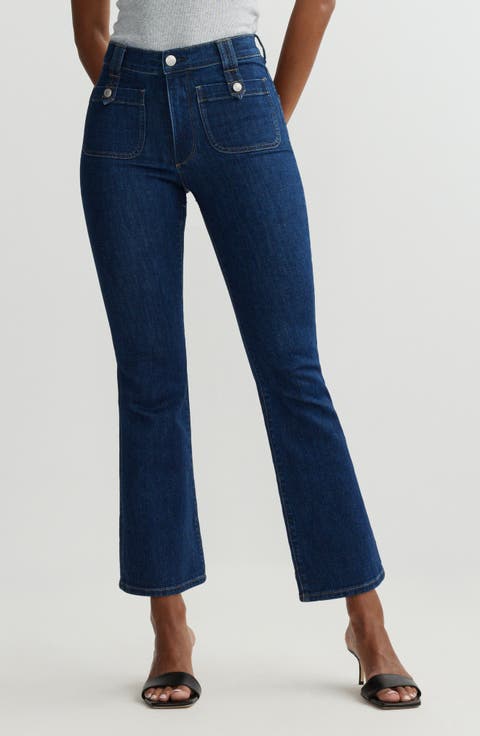 Bridget Boot Instasculpt™ High Rise Crop Jeans (Deep Sapphire)