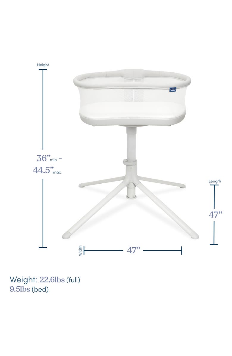 HALO BassiNest<sup>™</sup> Swivel Sleeper 3.0 Bassinet, Alternate, color, Grey