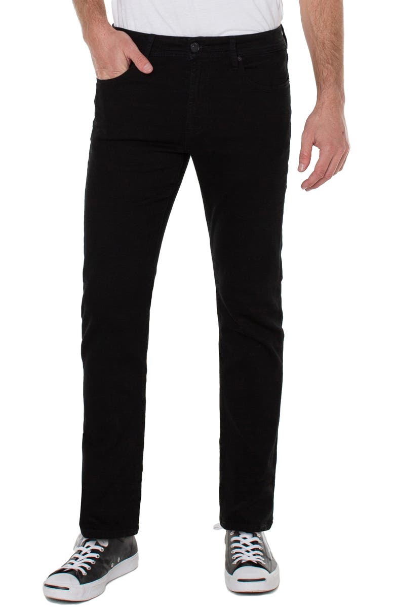 Liverpool Los Angeles Liverpool Regent Relaxed Straight Leg Jeans, Main, color, Jet Black