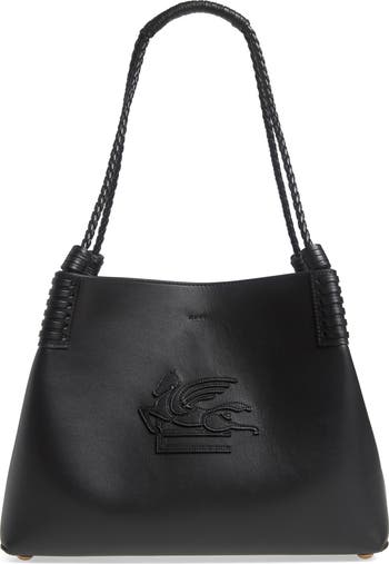 トートバッグ Etro Black Leather Small Libra Shopping Bag Etro Small Libra Leather Shopping Tote | Nordstrom