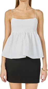 Endless Rose Tie Back Bubble Hem Tank
