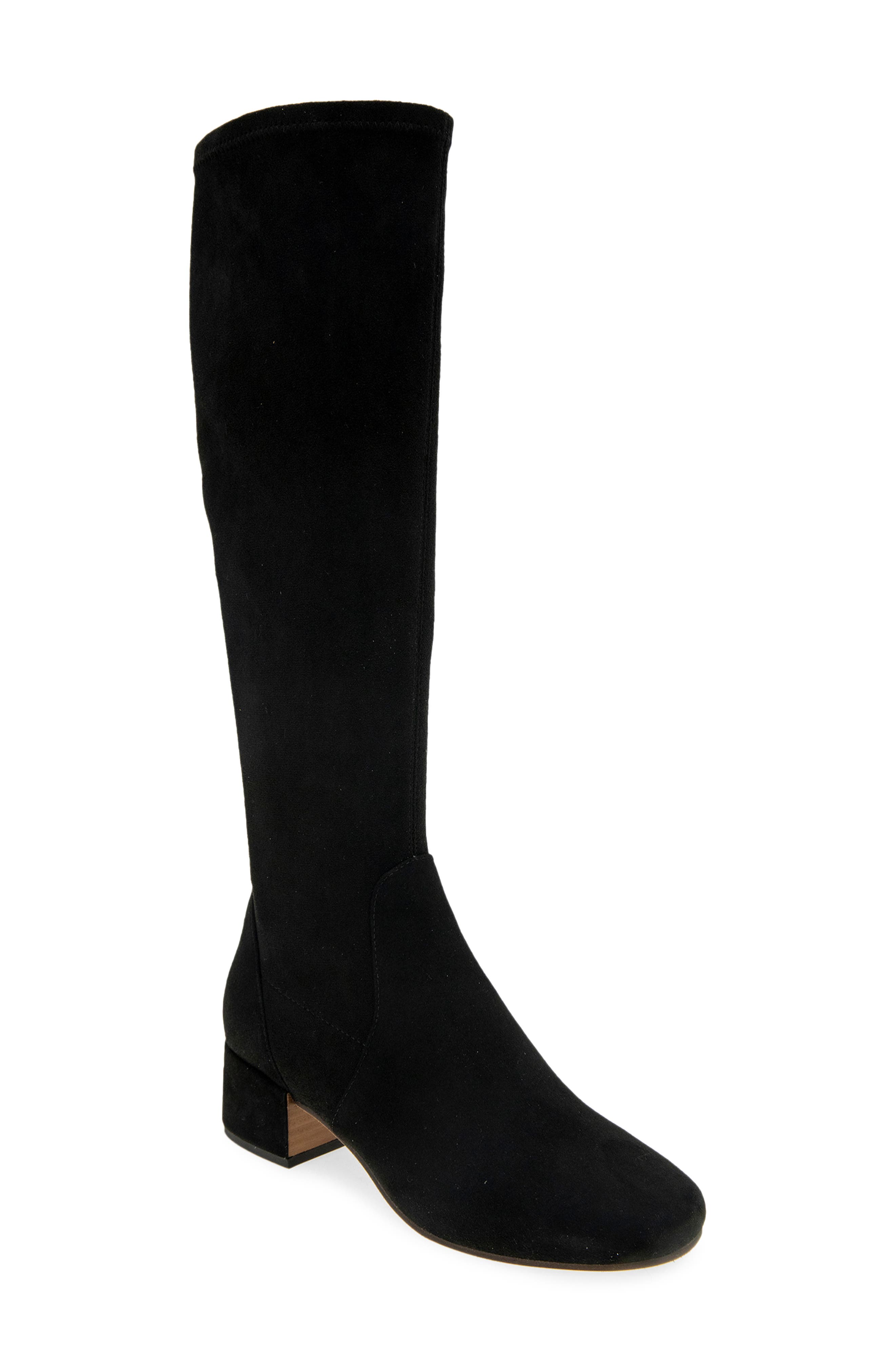 Gentle Souls Ella Stretch Knee High Boot, Main, color, Black