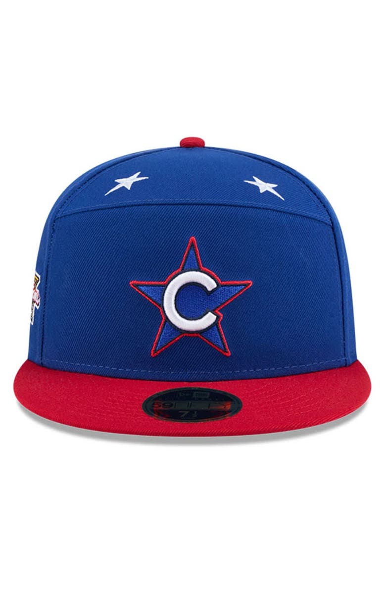 New Era Men's New Era Blue/Red  Chicago Cubs 2025 MLB All-Star Game Workout Side Patch 59FIFTY Fitted Hat, Alternate, color, 