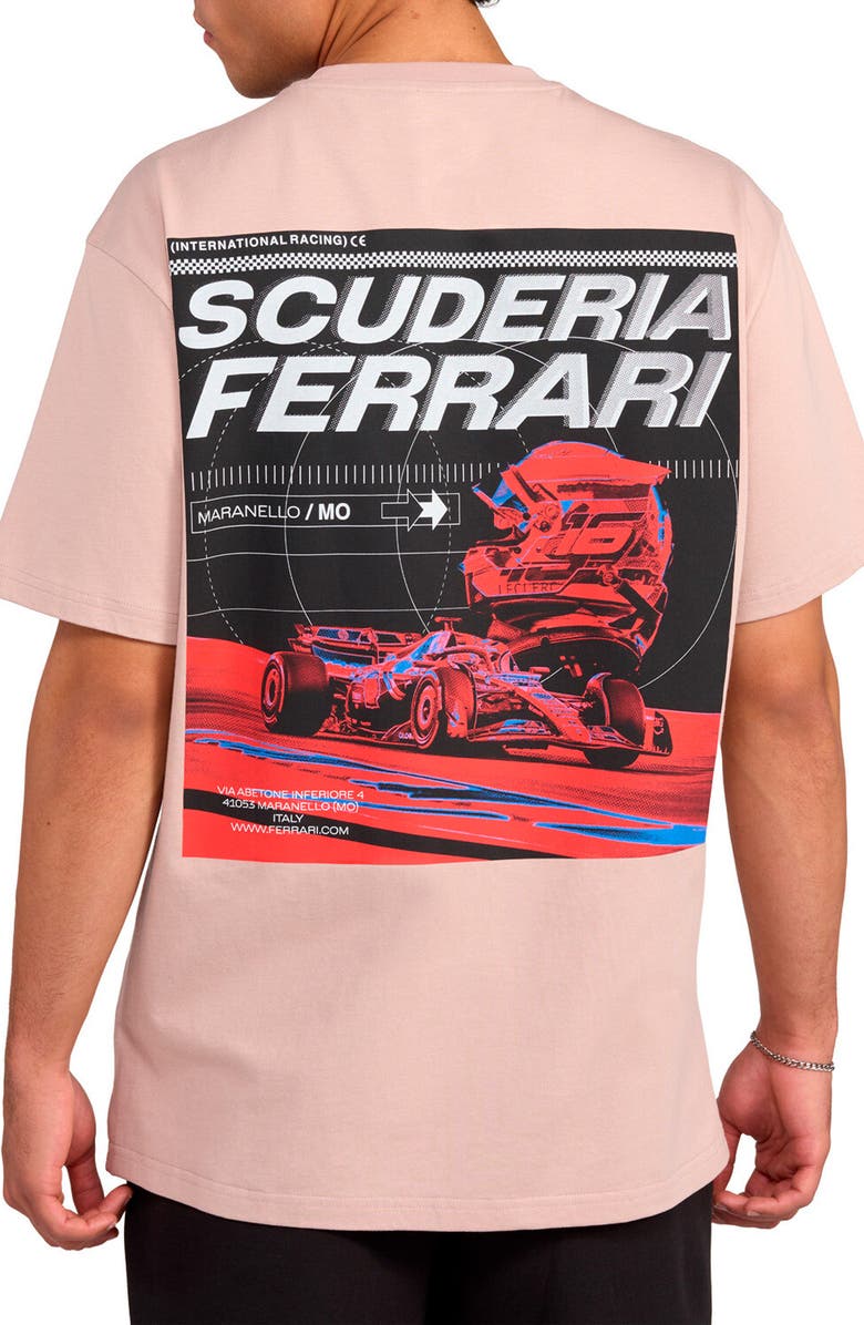 PUMA Scuderia Ferrari Speed Cotton Graphic T-Shirt, Alternate, color, Rose Latte