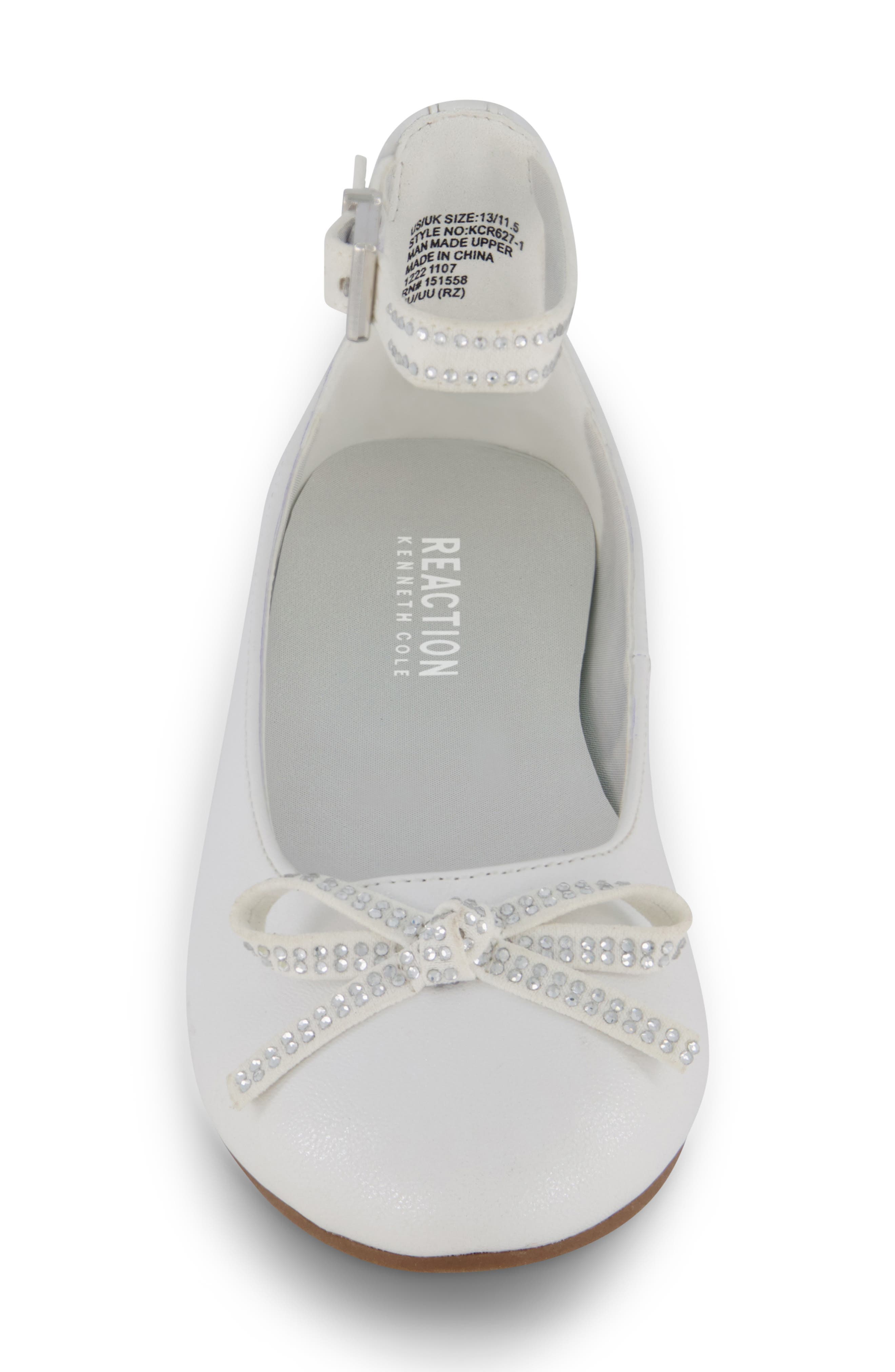 Kenneth Cole Kids' Daisy Ballet Flat, Alternate, color, White