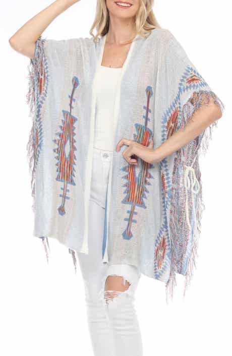 Fringe Open Front Ruana