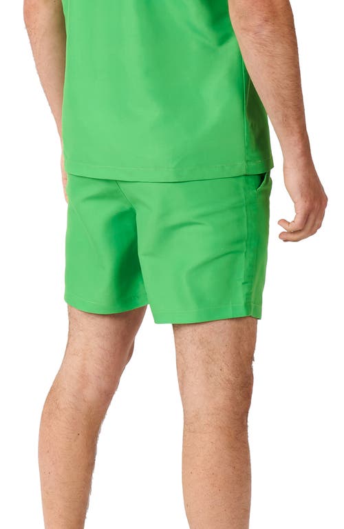 Opposuits Tmnt Matching Button-up Shirt & Drawstring Shorts Set In Green