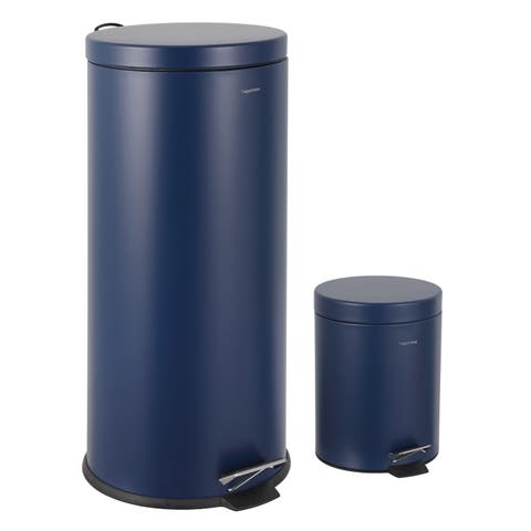 Oscar 8-Gallon Step-Open Trash Can with FREE Mini Trash Can