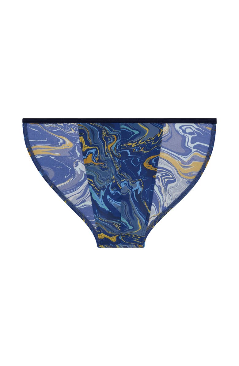 HOM Funky Styles Tanga Briefs, Main, color, Navy Print
