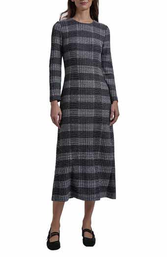 Misook Heritage Fit Tweed Knit Maxi Dress