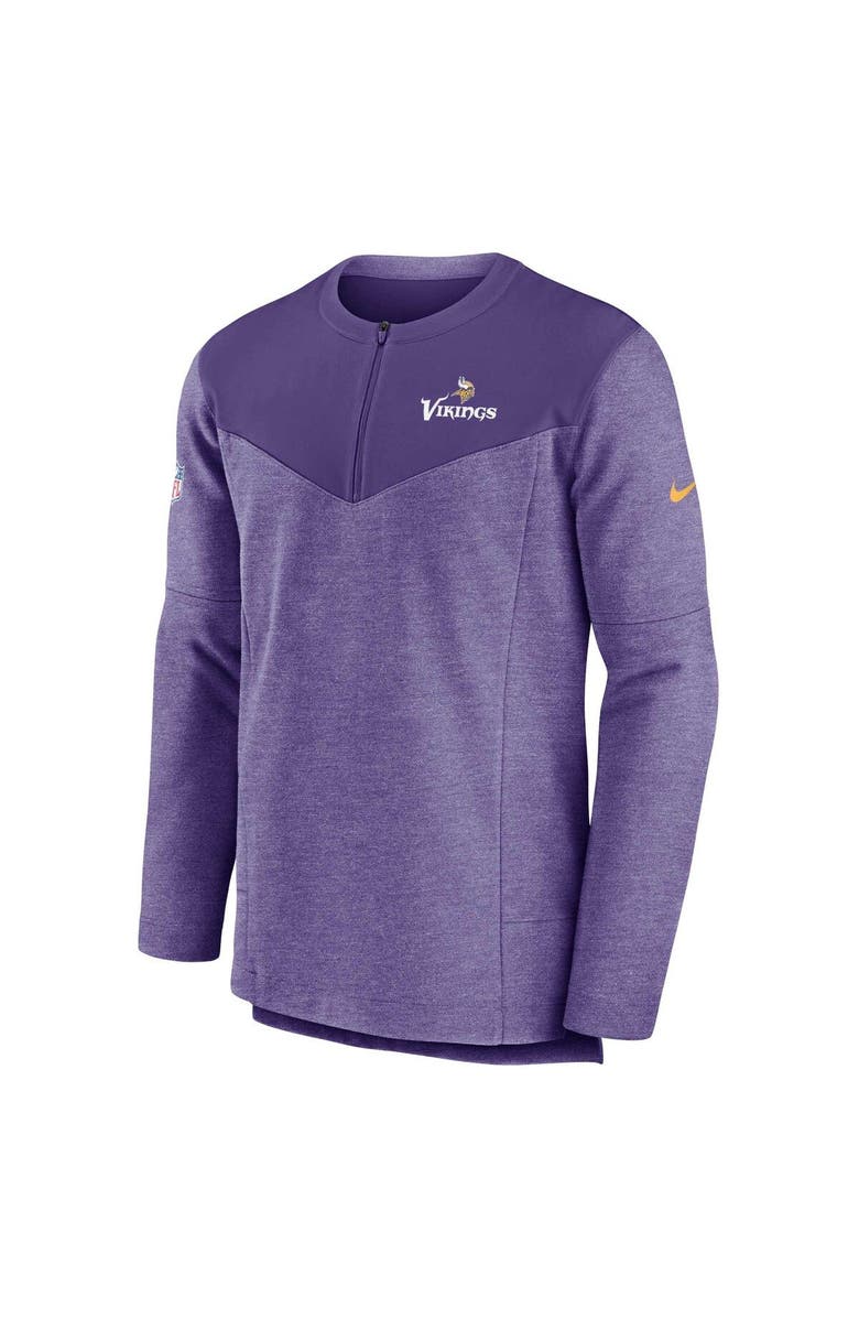 Nike Men's Nike Purple Minnesota Vikings Sideline Lockup Performance Quarter-Zip Top, Alternate, color, Purple