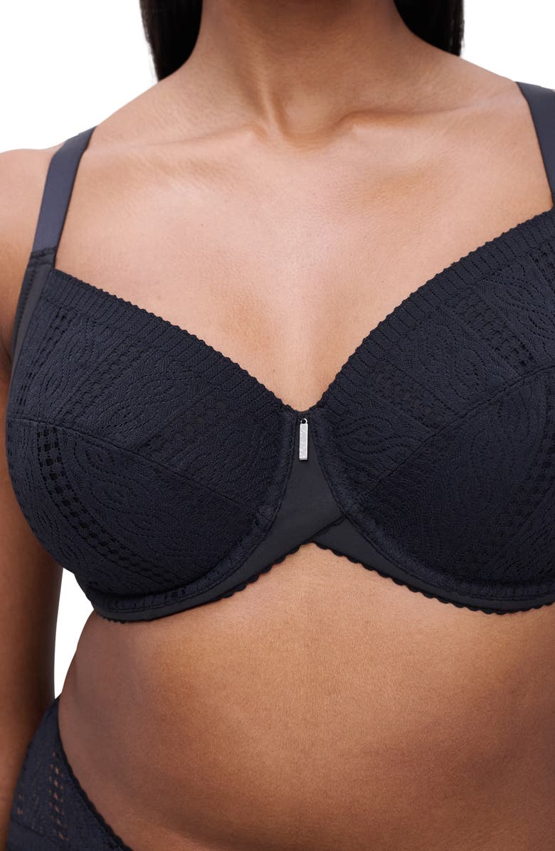 Chantelle Lingerie Easy Support Full Coverage Underwire Bra, Alternate, color, Black