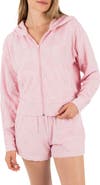 Hurley Castaway Palms Full Zip Crop Hoodie