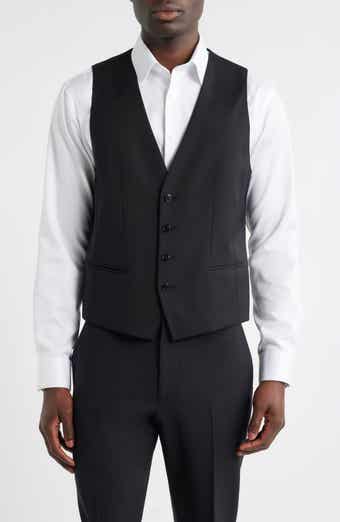 Houston Slim Fit Dark Navy Virgin Wool Suit Vest