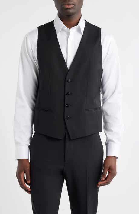 Houston Slim Fit Dark Navy Virgin Wool Suit Vest