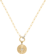 CUFFED BY NANO open hands charm 14k gold filled necklace
