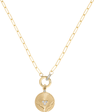 CUFFED BY NANO open hands charm 14k gold filled necklace
