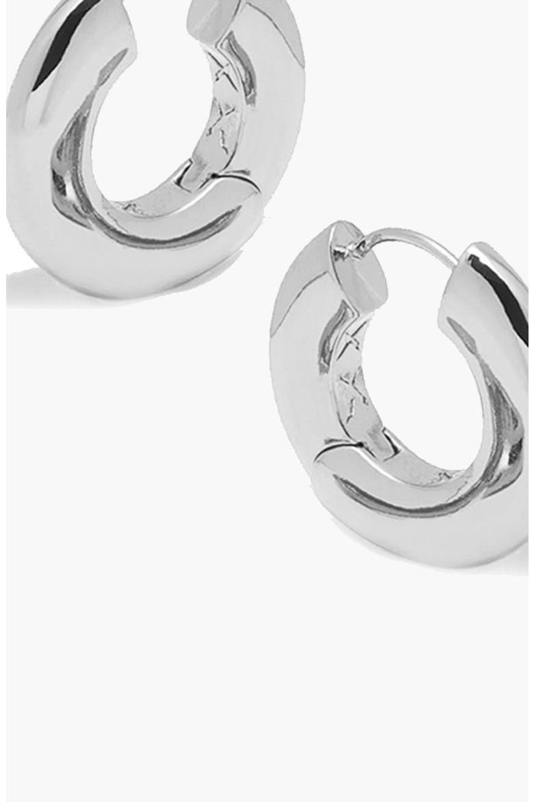 Sirso Maxi Chubby Hoop Earrings, Alternate, color, Silver