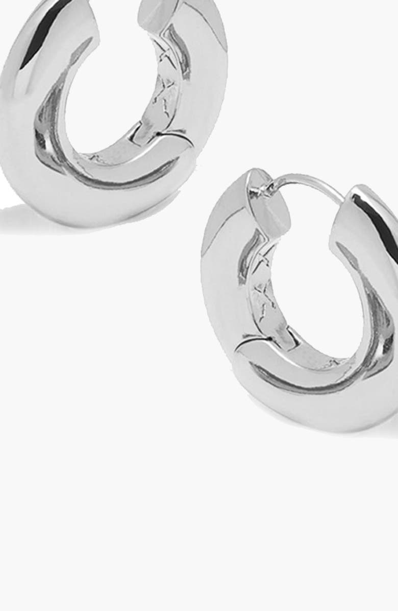 YOJ Sirso Maxi Chubby Hoop Earrings, Alternate, color, Silver