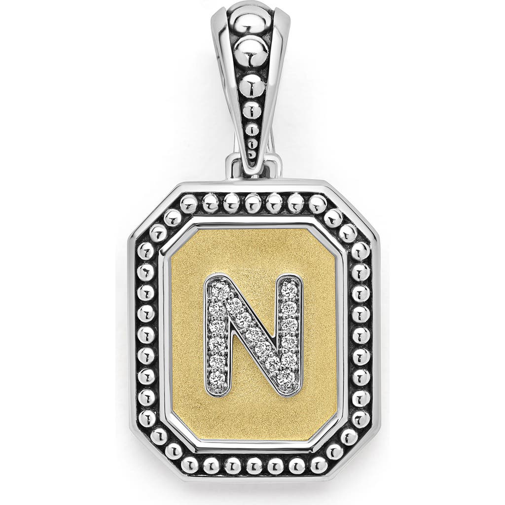 Lagos Signature Caviar Initial Enhancer In Two-tone N