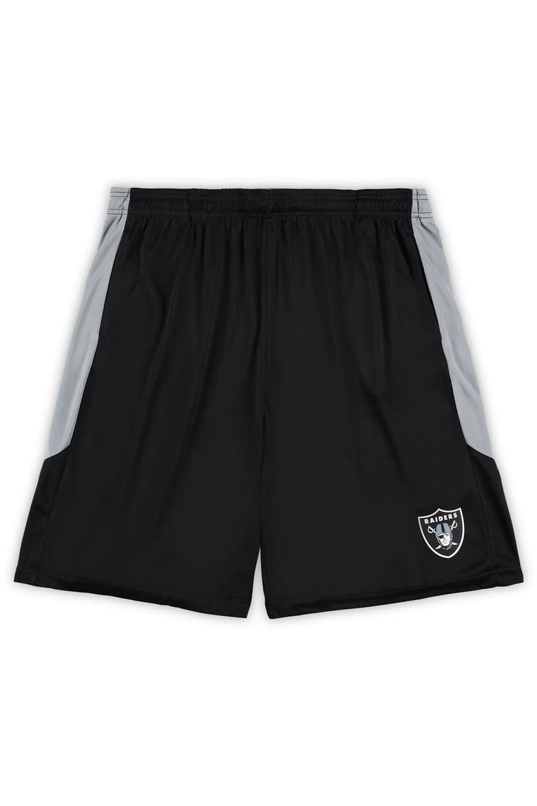 Men's Fanatics Branded Black Las Vegas Raiders Big & Tall Team Logo Shorts, Alternate, color, Black