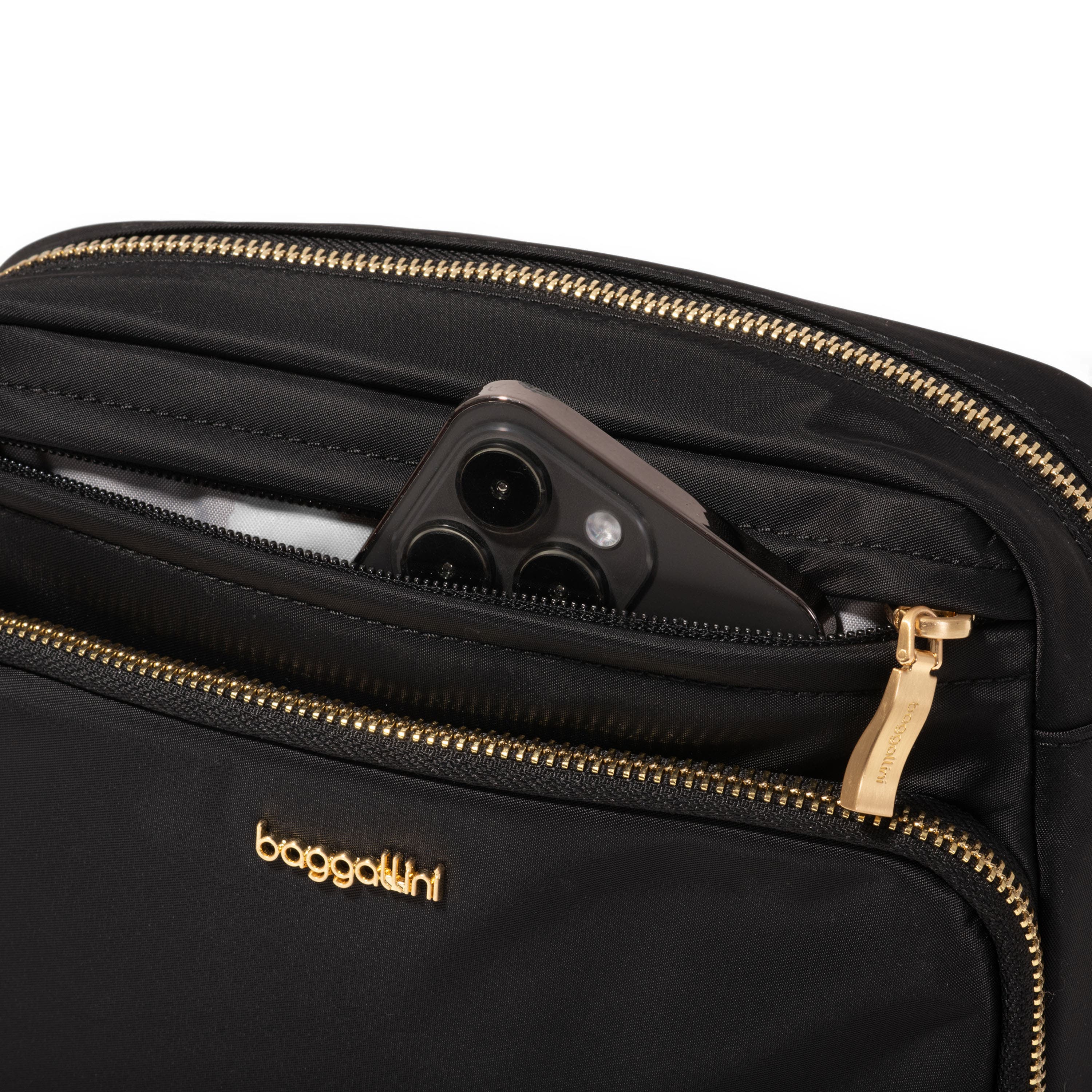 Mott Crossbody, Alternate, color, Black Twill With Gold Hardware