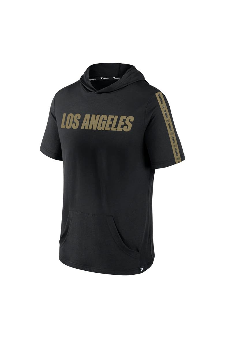 Men's Fanatics Branded Black LAFC Definitive Victory Short-Sleeved Pullover Hoodie, Alternate, color, Black