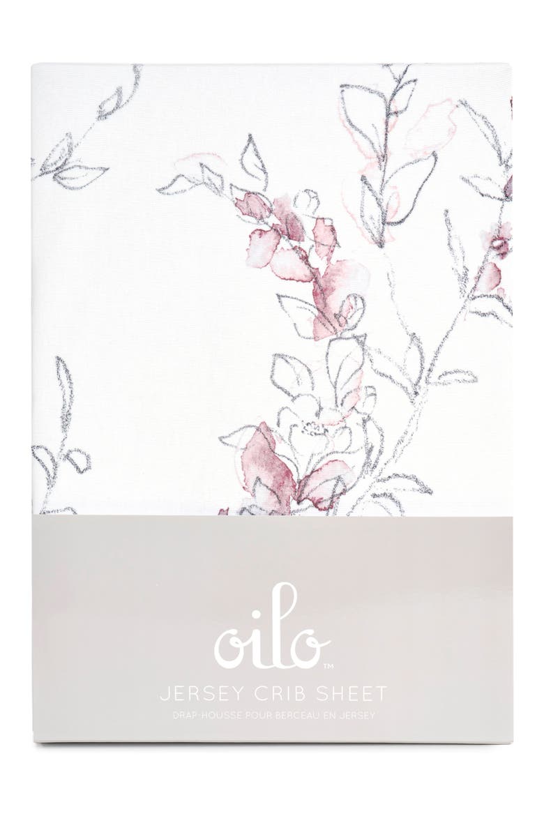 Bella Jersey Crib Sheet, Alternate, color, LAVENDER