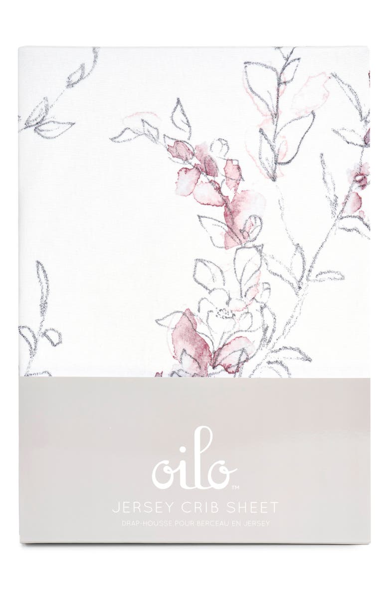 Oilo Bella Jersey Crib Sheet, Alternate, color, 