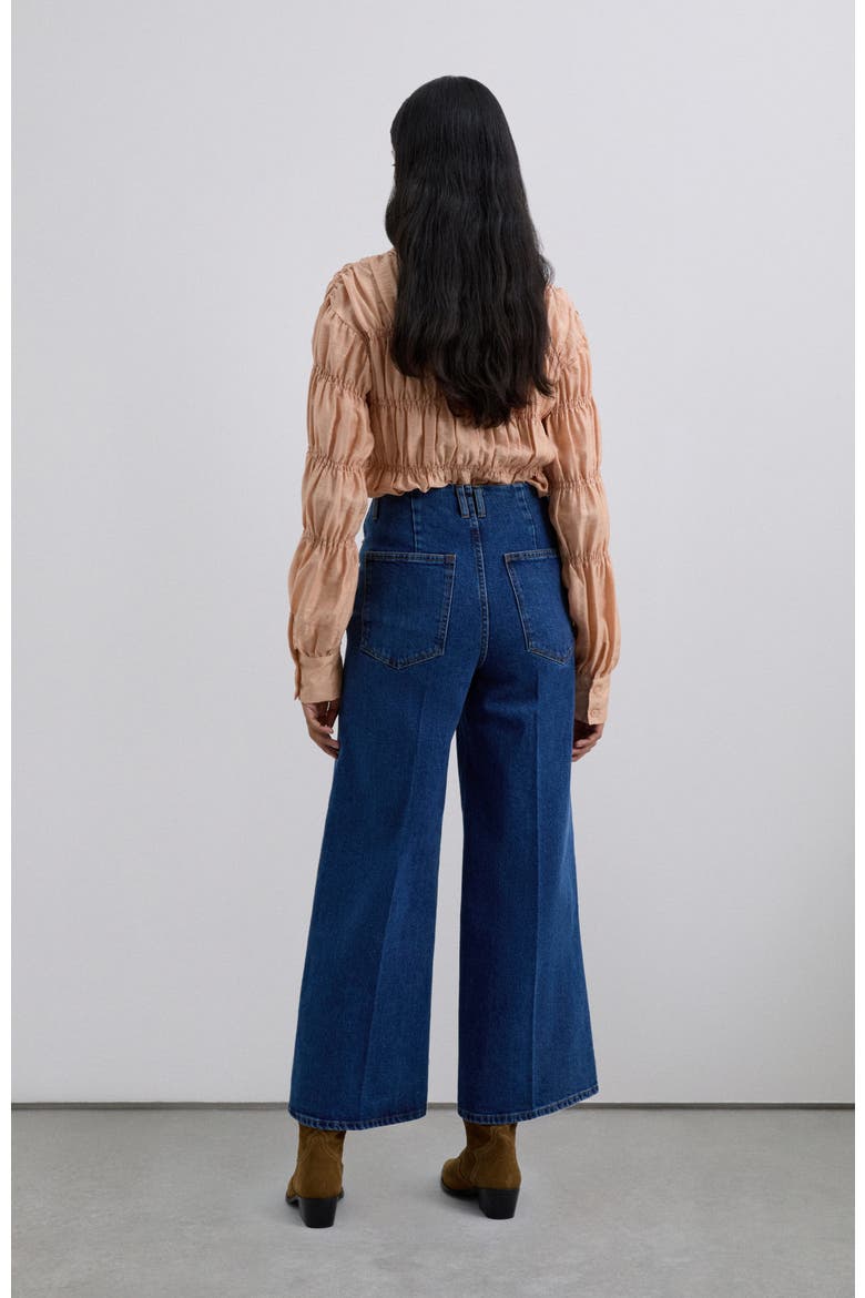 Culotte Denim, Alternate, color, Indigo