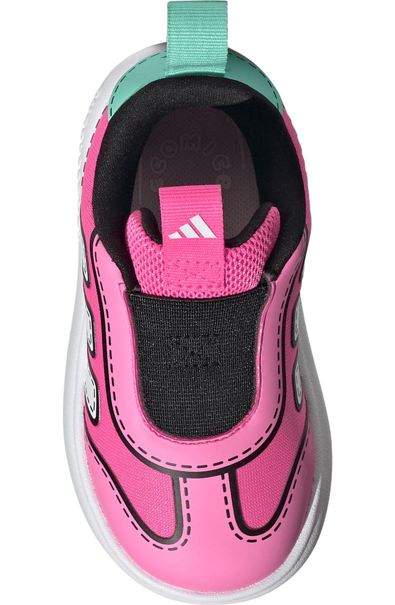 adidas Kids' Bubblecomfy Knit Sneaker, Alternate, color, Lucid Pink/ White/ Aqua