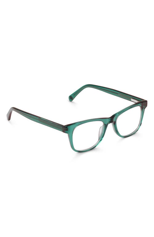 Eyebobs The Director 46mm Square Reading Glasses In Teal Crystal