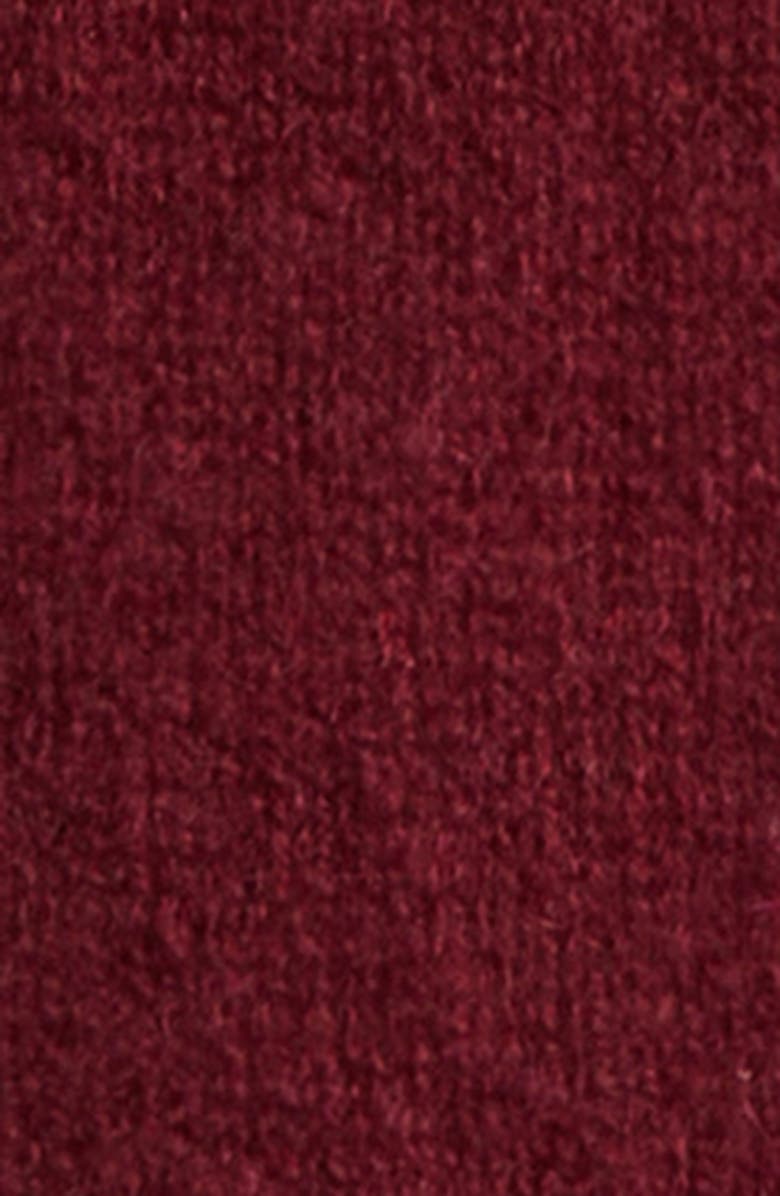 Marni Open Back Logo Sweater, Alternate, color, 00R79burgundy