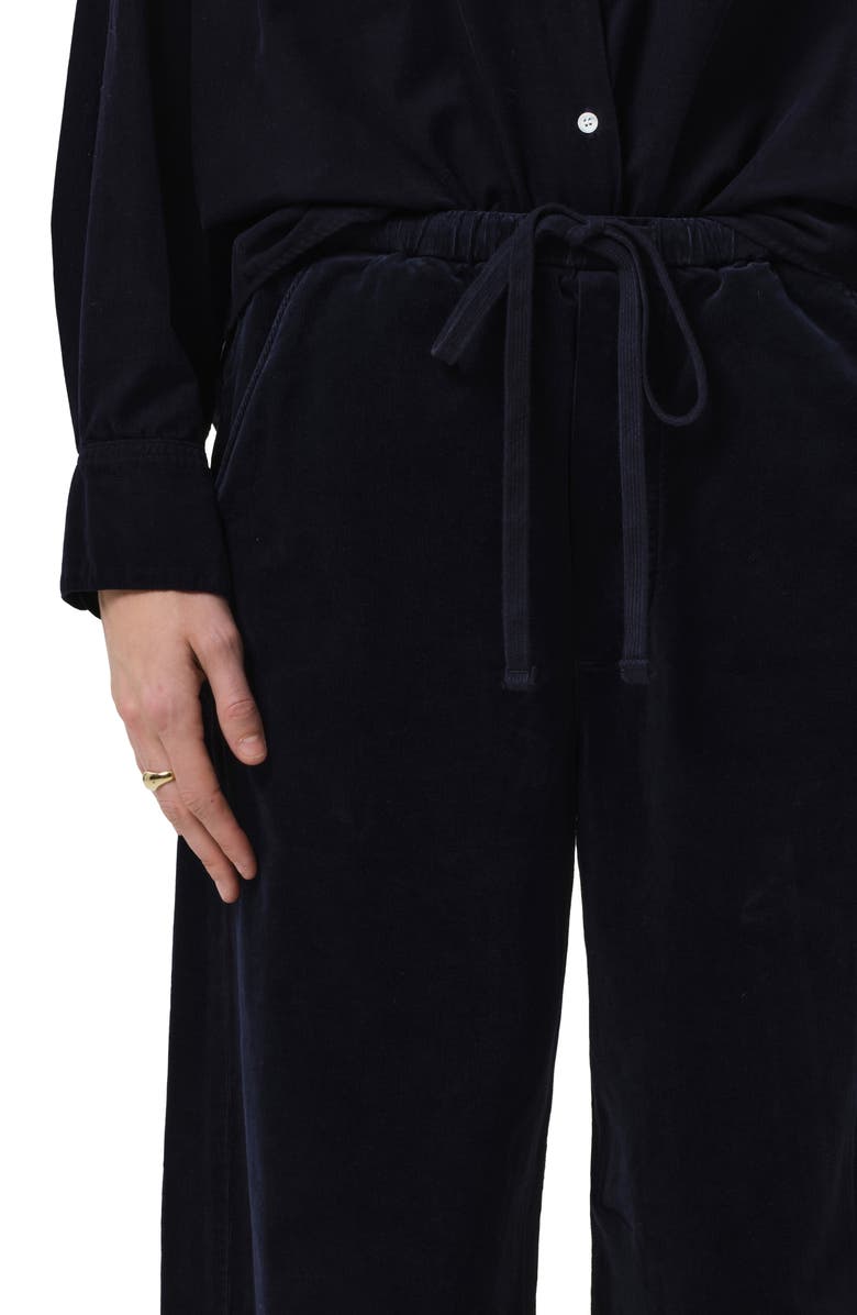 Citizens of Humanity Aurora Pull-On Stretch Cotton Pants, Alternate, color, True Navy