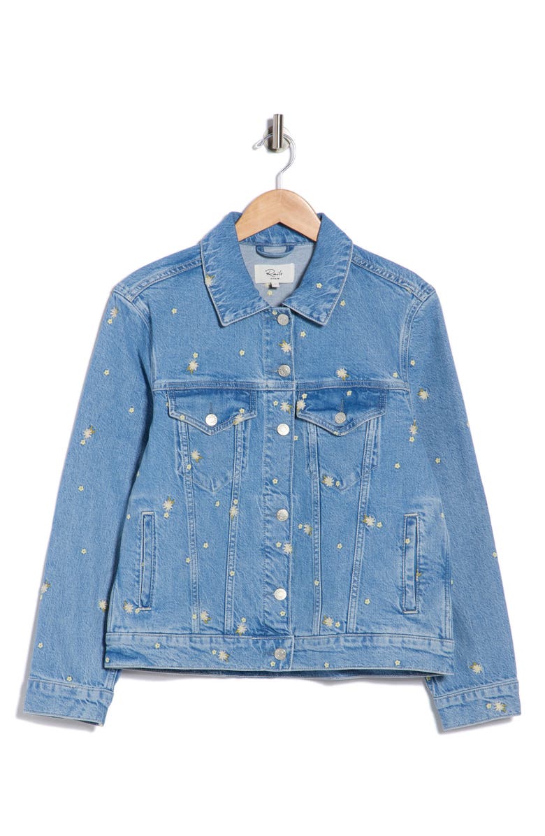 Rails Mulholland Denim Jacket, Main, color, Indigo Floral