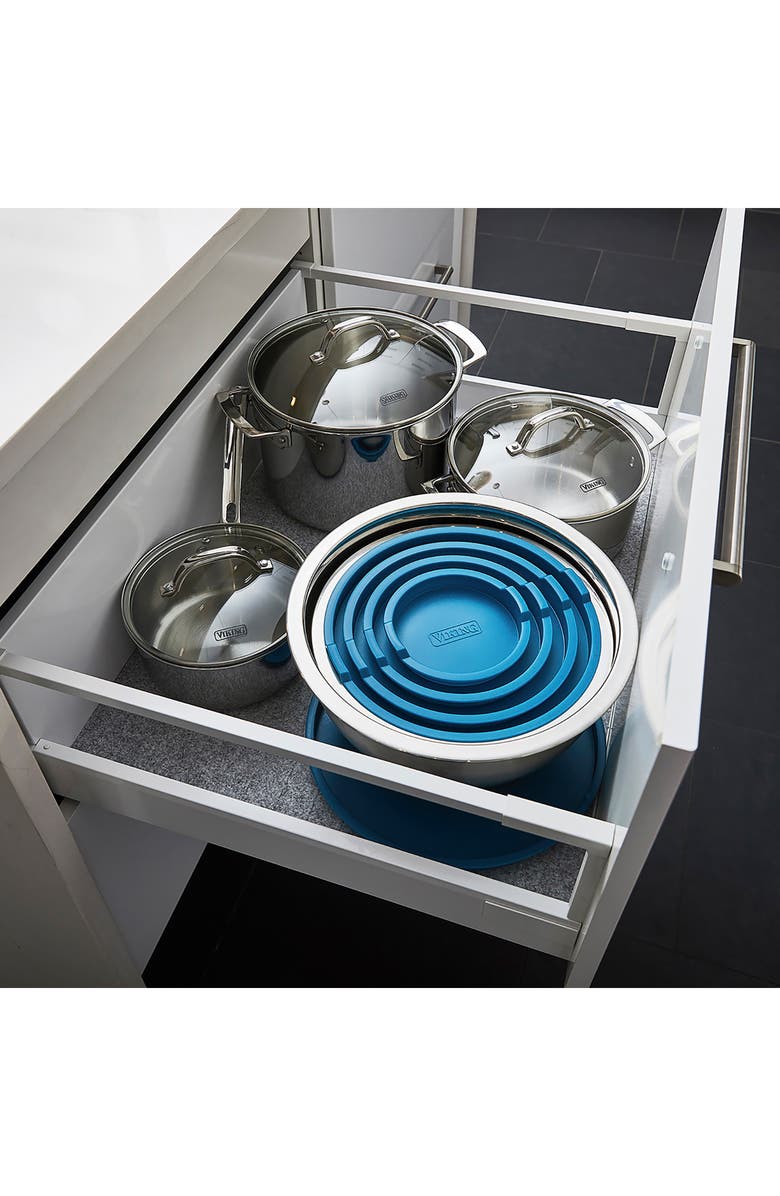 Viking Stainless Steel Bowls & Lids - 5-Piece Set, Alternate, color, 