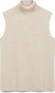 MANGO Sleeveless Turtleneck Sweater