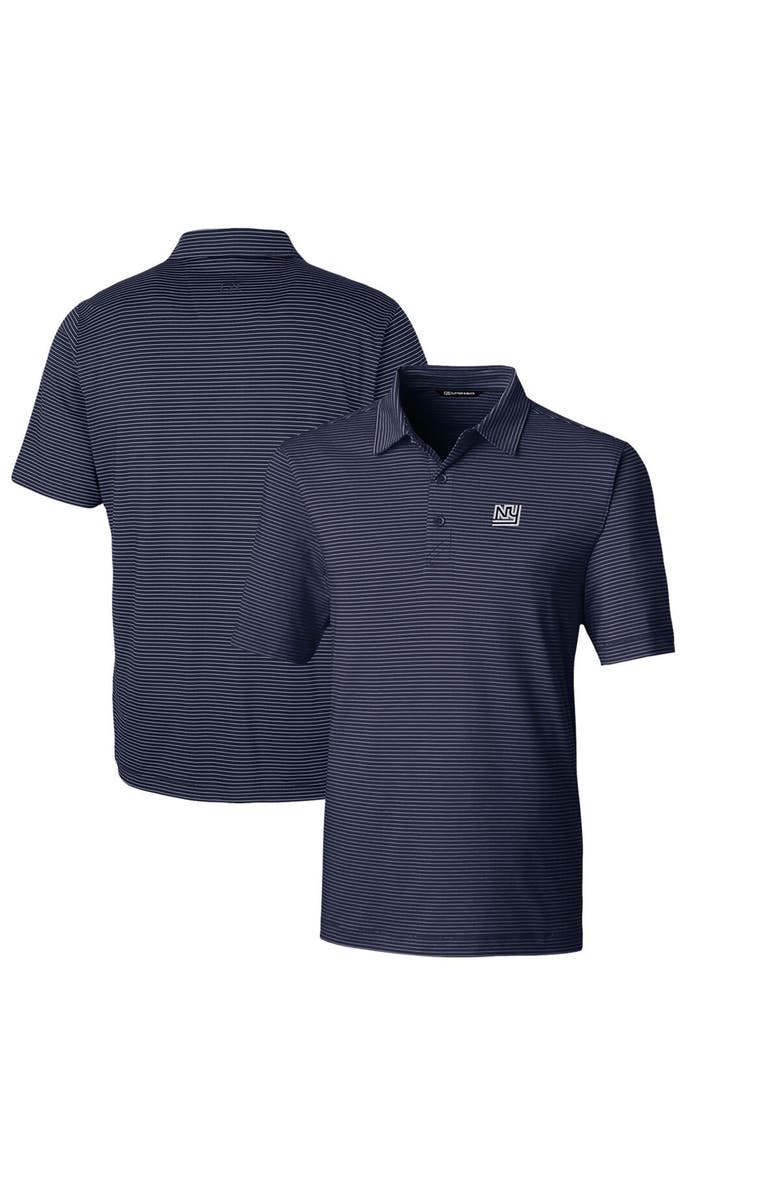 Cutter & Buck Men's Cutter & Buck Navy New York Giants Throwback Logo Forge Pencil Stripe Stretch Polo, Main, color, 